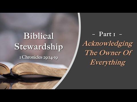 Biblical stewardship - Part 1 || 1 Chronicles 29:14-19 || Mario Catalano
