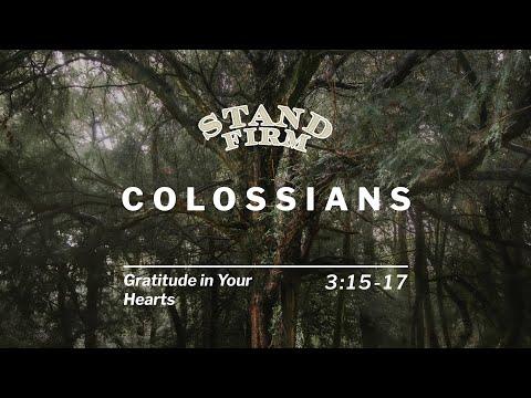 Colossians 3:15 - 17 / Gratitude in Your Hearts / Santhosh Thomas