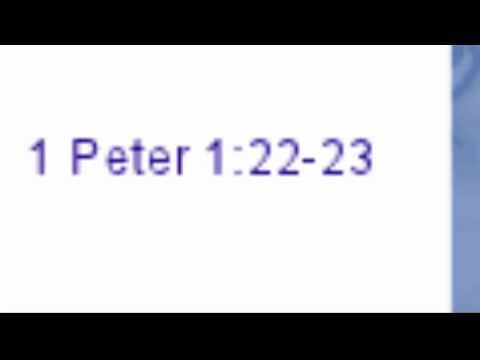 1 Peter 1:22-23