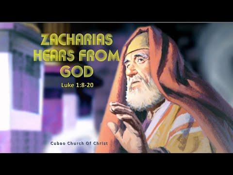 ZACHARIAS HEARS FROM GOD Luke 1:8-20