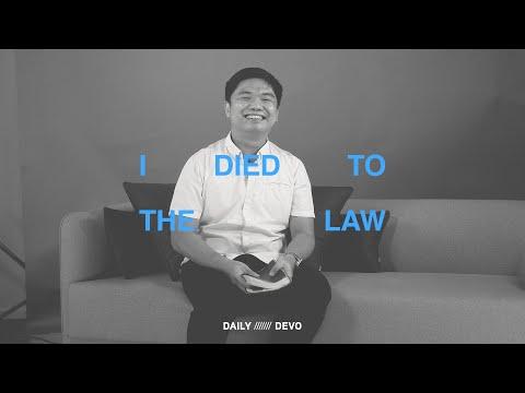 I Died To The Law — Daily Devo • Galatians 2:19
