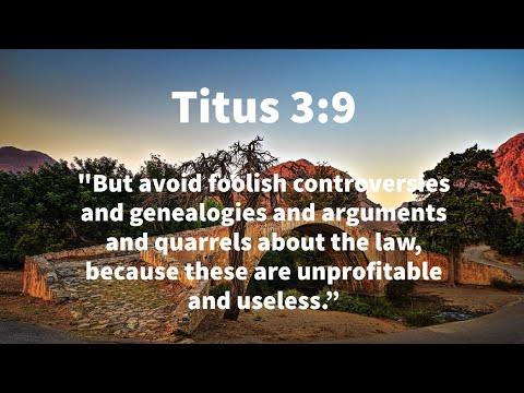 Men Bible Study - Titus 3:9