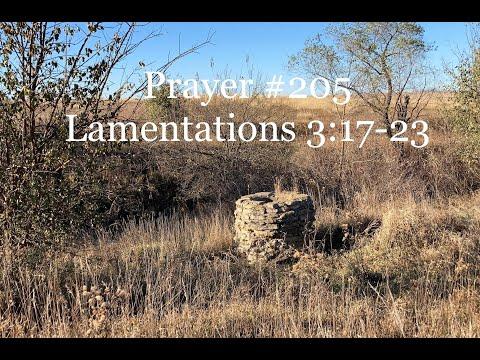 Prayer #205: Lamentations 3:17-23