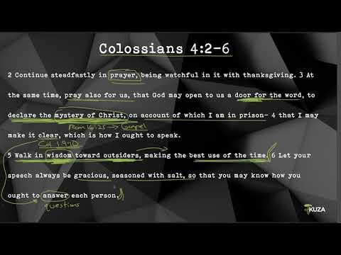 Soma-Colossians 4:2-6