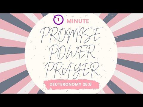 Promise Power Prayer:  Quick Prayers before bed :  Deuteronomy 28:8