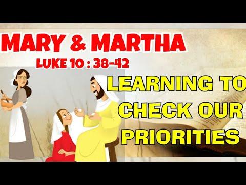 Mary and Martha Story (Luke 10:38-42) | Bible Study