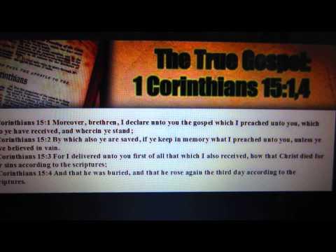 1 Corinthians 15:1-4 King James Holy Bible