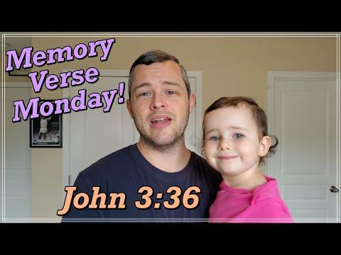 John 3:36 | Memory Verse Monday with Gloria!