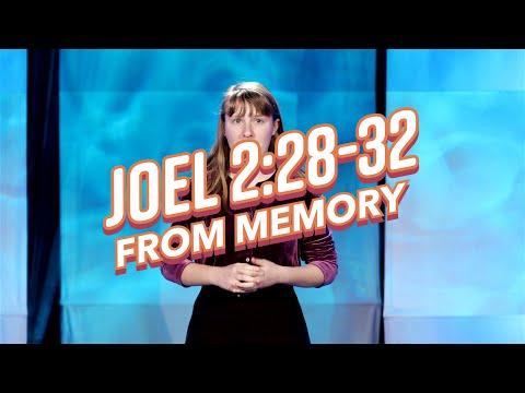 Joel 2:28-32 From Memory!