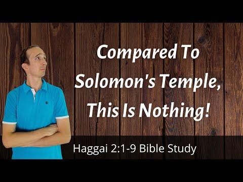 Work Done For God Always Counts - Haggai 2:1-9 Bible Study