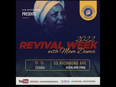 Revival day 7 | DS Duma | 1 Corinthians 12 :1-11 | AFM Upper Room Live