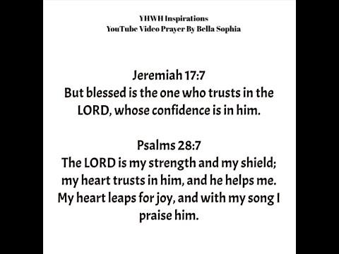 Gratitude prayer for inner strength and purpose | Jeremiah 17:7 and Psalm 28:7 Prayer