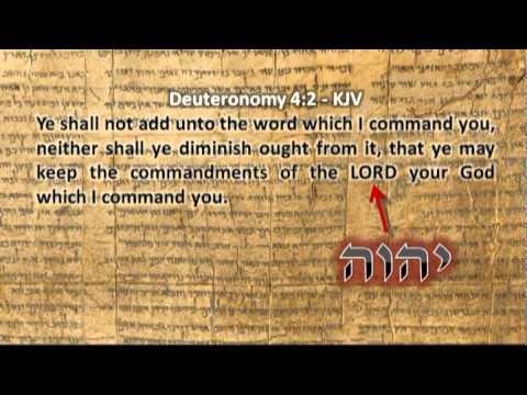 KJV Error: The removal of God's name in Deuteronomy 4:2