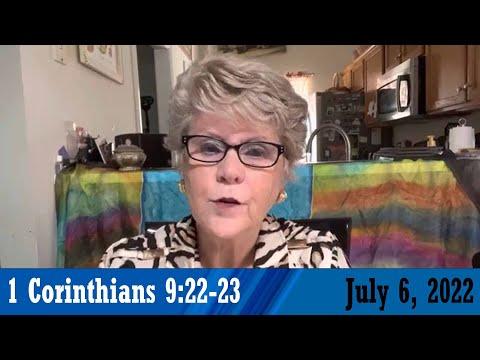 Daily Devotionals for July 6, 2022 - 1 Corinthians 9:22-23 by Bonnie Jones