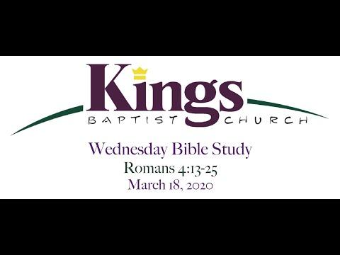 Romans 4:13-25 Bible Study: 6:30 PM (3/18/20)