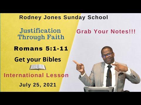 Justification through Faith - Romans 5:1-11 - Sunday school - LIVE