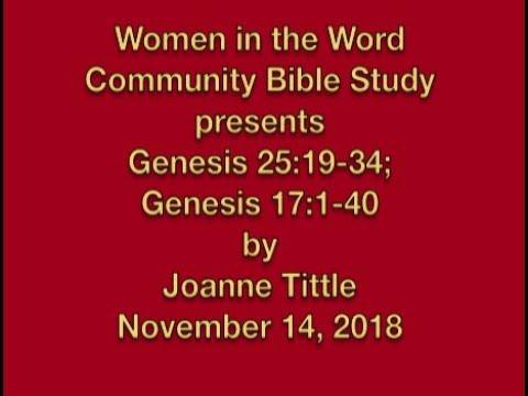 Genesis 25:19-34, 27:1-40 Bible Study