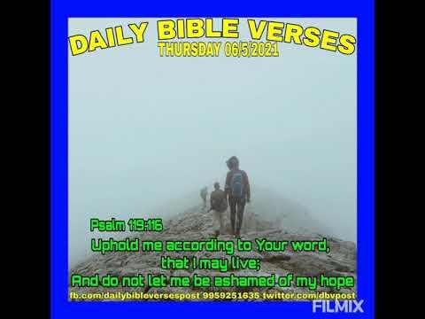 ????Daily Bible Verses ????.                              Psalm 119:116