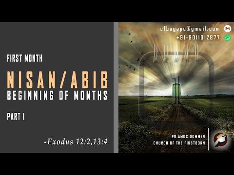 07.03.2021 - Today’s Manna – First month: Nisan/Abib–Beginning of months – Exodus 12:2,13:4 – Part I