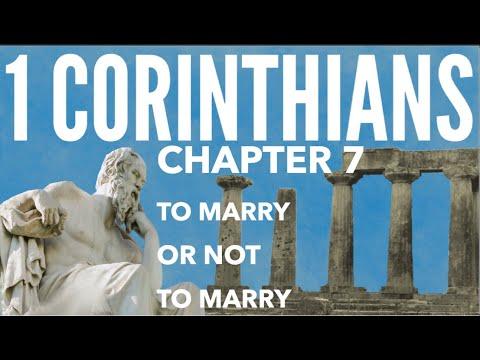 1 Corinthians 7:1-16; To marry or not to marry, Part 1