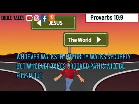 Proverbs 10:9 Daily Bible Animated verse 23 November 2020