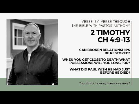 2 Timothy 4:9-13 Can God restore broken relationships?