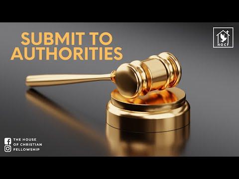 DAILY WORD-TO-GO Numbers 16:8-11 "Submit to authorities"