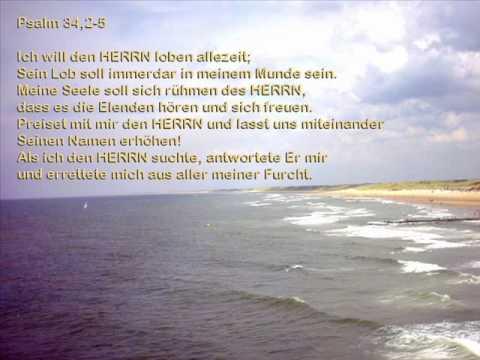 Psalm 34:2-5 in german