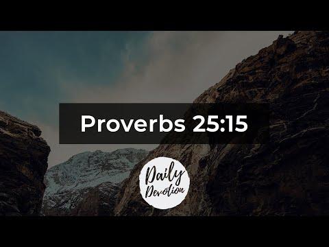 Daily Devotion || 10.08.2020 || Proverbs 25:15 || Rev. Dawson Selvarajan