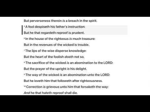Proverbs 15:1-9