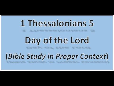 1 Thessalonians 5:1-11 The Day of the Lord - Tagalog Bible Study