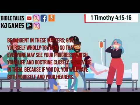 1 Timothy 4:15-16 Daily Bible Animated verse 15 April 2020