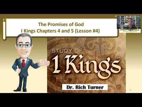 I Kings 4:1 - 5:12 (Lesson #4)