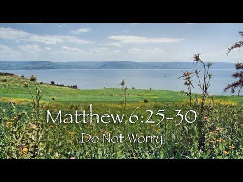 Matthew 6:25-30 Do Not Worry