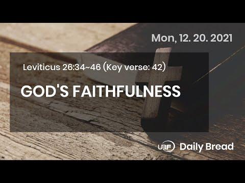 GOD&#39;S FAITHFULNESS, Lev 26:34~46, 12/20/2021 / UBF Daily Bread