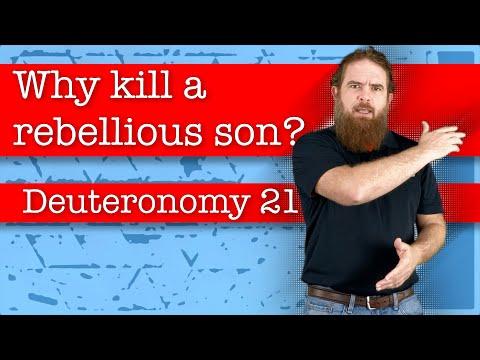 Why kill a rebellious son? - Deuteronomy 21:18-21