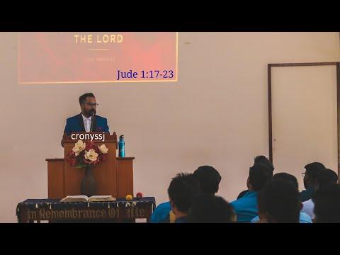 Expository Sermon on Jude 1:17-23 // "Be Alert: Guard your Life and Doctrine"// Crony SSJ