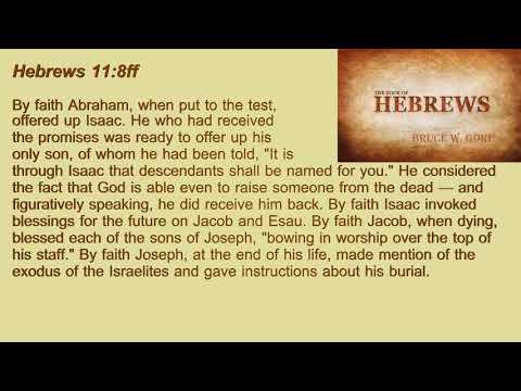 18. Hebrews 11:8ff