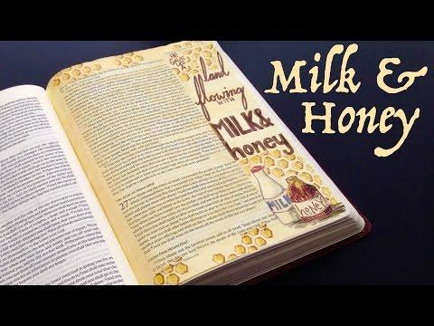 Bible Journaling: Milk and Honey (Deuteronomy 26:9)