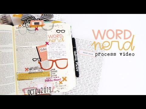 Word Nerd Bible Journaling Process Video | Deuteronomy 30:14