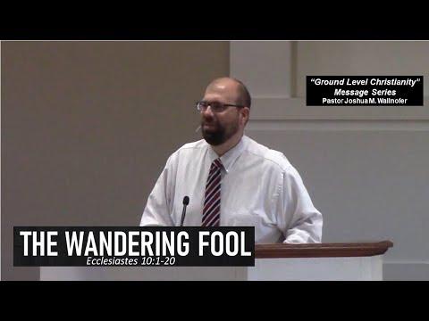 Ecclesiastes 10:1-20: "The Wandering Fool" by Joshua Wallnofer