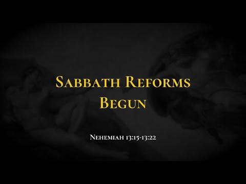 Sabbath Reforms Begun - Holy Bible, Nehemiah 13:15-13:22
