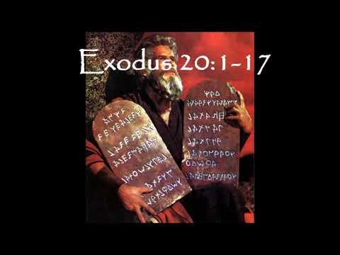 Exodus 20:1-17 -- God's Law given through Moses - Il-Liġi ngħatat permezz ta’ Mosè.