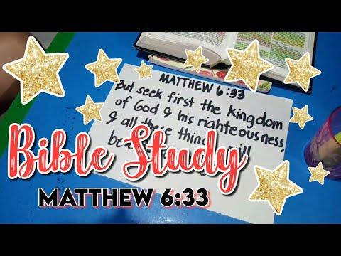 BIBLE STUDY WITH ME ON Matthew 6:33 | Bible Study Philippines | Jen Armecin