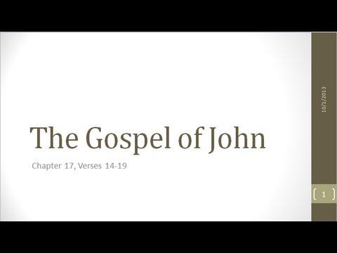 John 17:14-19 (part of the continuing weekly verse-by-verse Bible study at Tokyo Baptist Church)