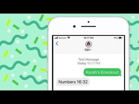 RBY Text Message #11 | Korah's Knock-Out! | Text: Numbers 16:32 | A-Z Devotionals with Pastor Daniel