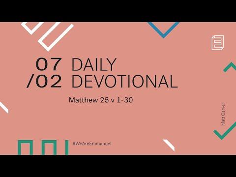 Daily Devotion with Matt Carvel // Matthew 25:1-30