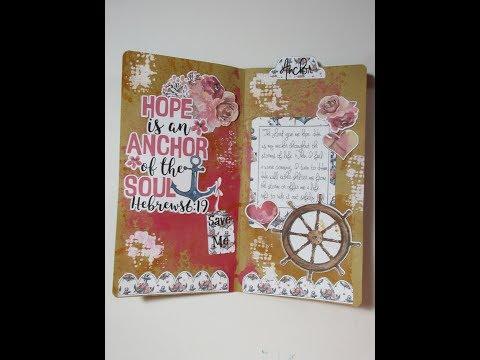 Technique Thursday # 122: Hebrews 6:19  "Hope is an Anchor" Bible Journaling Page