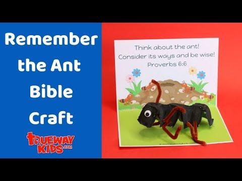 Remember the Ant - Proverbs 6:6 Bible Craft
