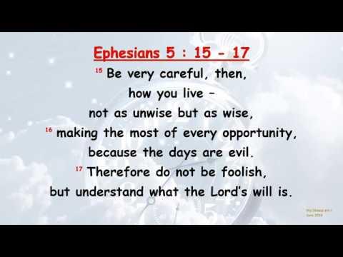 Ephesians 5 : 15 - 17 - Be very careful then how you live - w accompaniment (Scripture Memory Song)